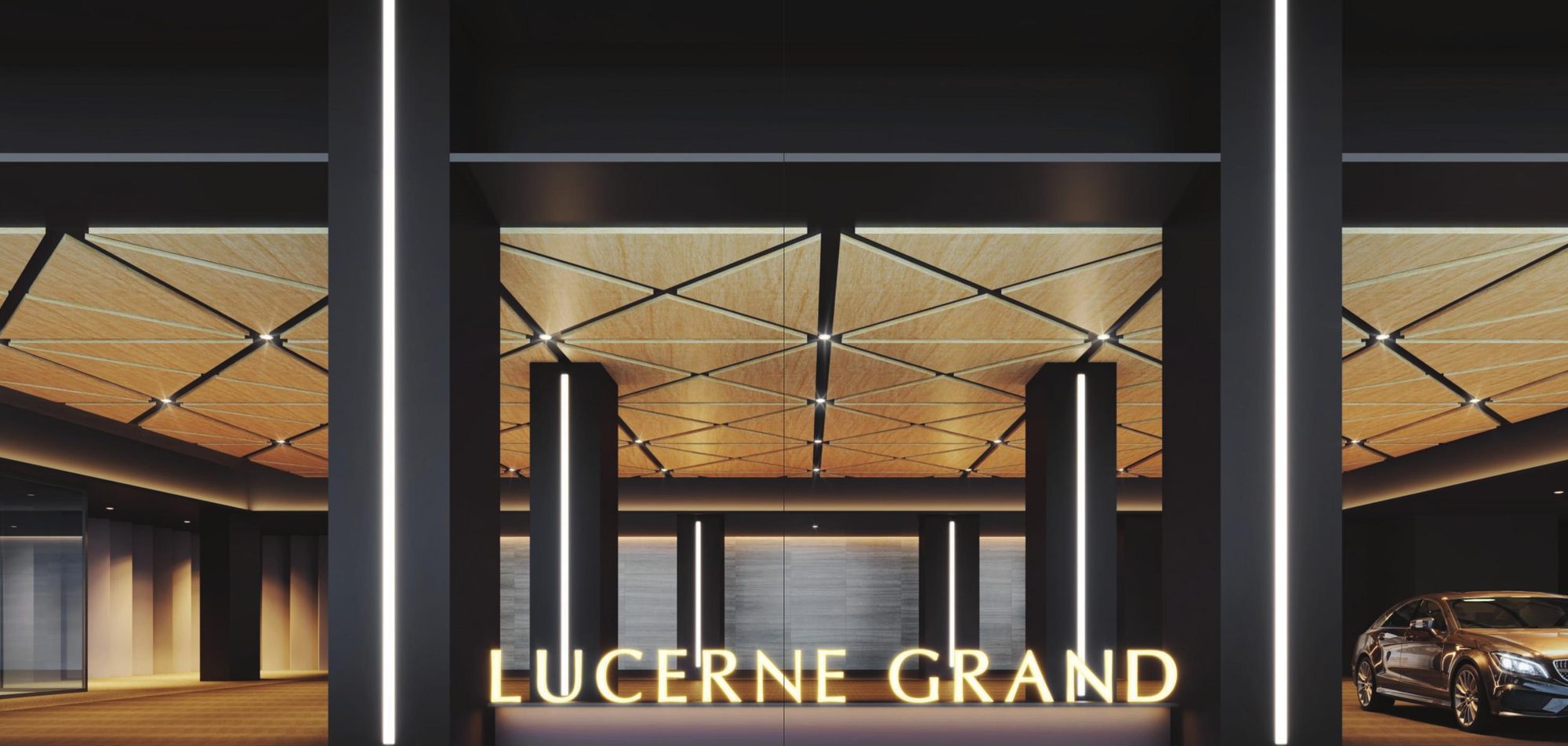Artist's impression of the arrival lobby